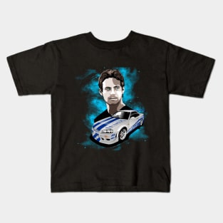 Paul Walker GTR 34 Kids T-Shirt